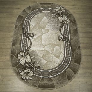 Ковер Лайла де Люкс (15805_10822) Овал 0,6х1,0