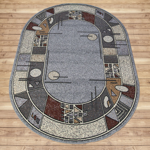 Ковер Лайла де Люкс 15704_10766 Овал 0,6х1,0