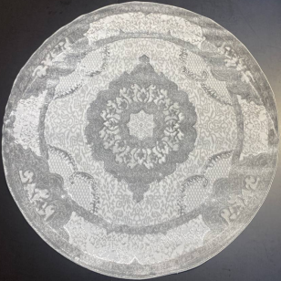 Ковер AMINA Z1039 GREY 2,5x2,5 Овал