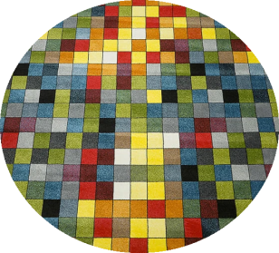 Ковер "Фэнси" (20719_22088) Овал 1,0х1,0