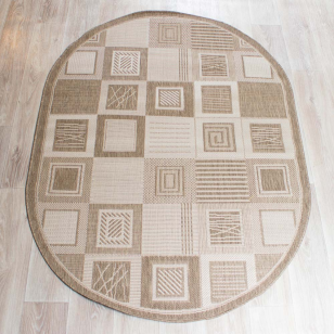 Ковер Флурлюкс Сизаль (51304_50522) Овал 0,6х1,1