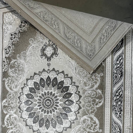 ковер tron t102a cokme_krem/d.gray