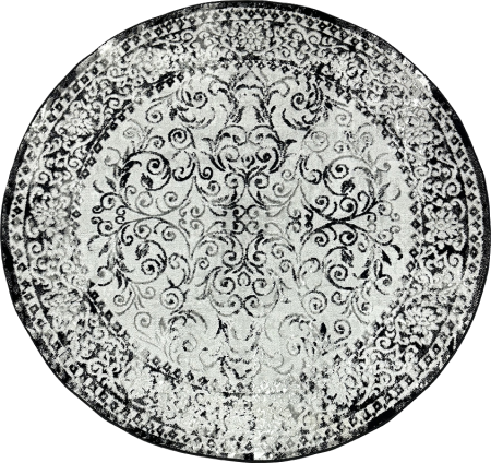 ковер amina np223 grey/black