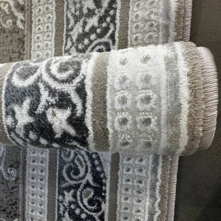 ковер tron t102a cokme_krem/d.gray